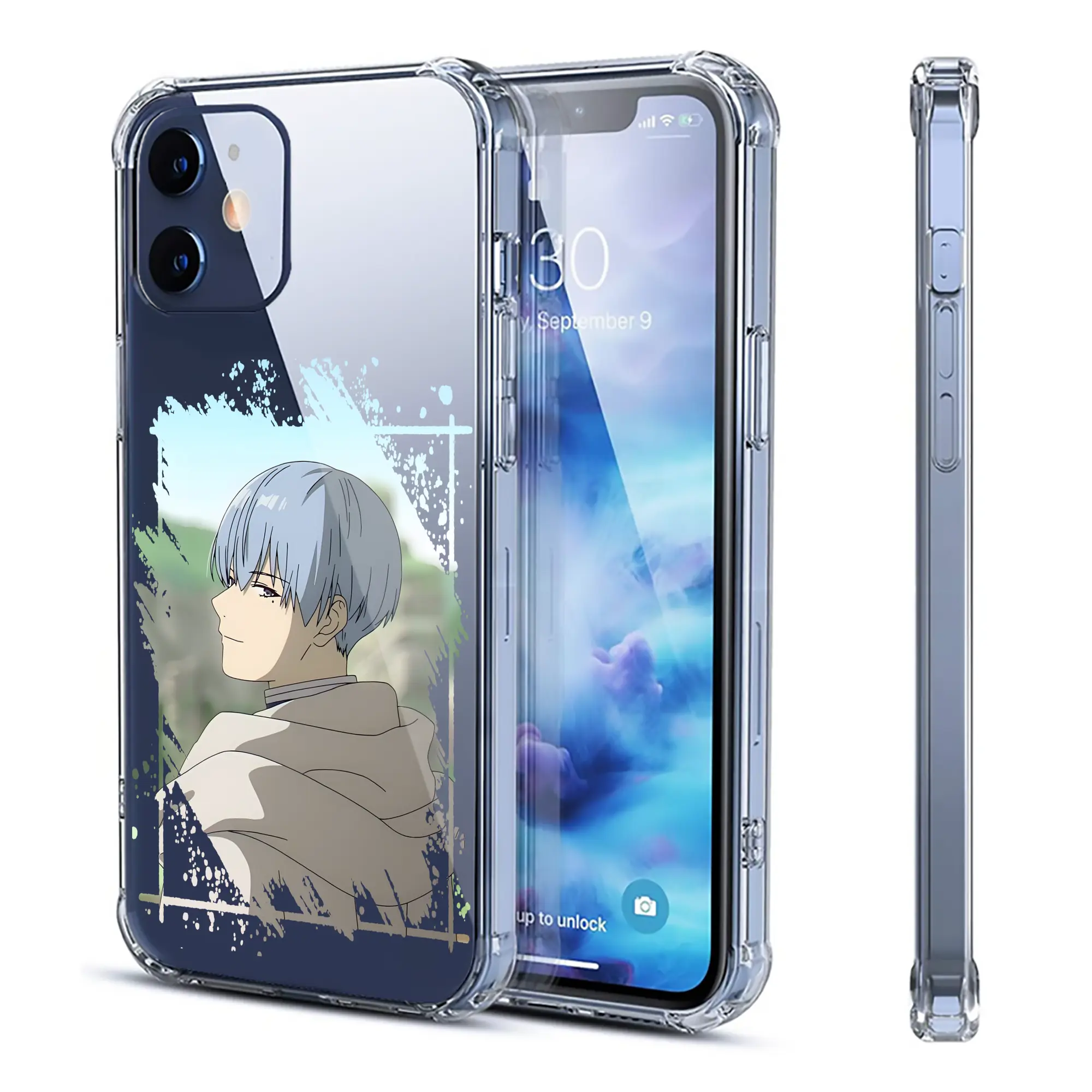 葬送のフリーレン（Frieren） グッズ,ヒンメル（Himmel） - IPhone 12シリーズ対応 ・ 透明スマホケース ・ クリアソフトケース ・ TPU素材 ・ 耐衝撃 ・ 高密着 ・ 防汚 防指紋 ・ 簡単着脱